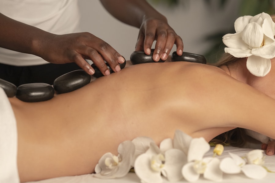 Hot stone therapy